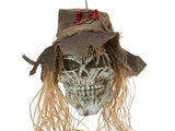 Halloween fugleskræmsel med kranie, 70 cm