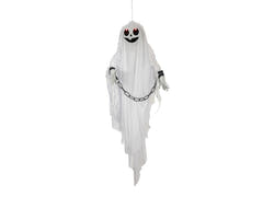 Halloweenfigur spöket Peter, animerad, 90 cm