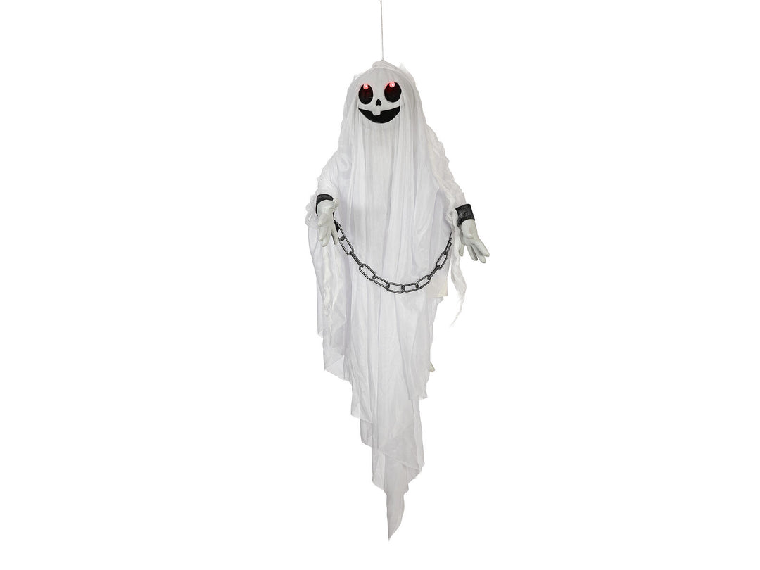 Halloweenfigur spöket Peter, animerad, 90 cm