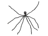 Halloween jättespindel, grå, 230 cm