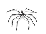 Halloween jättespindel, grå, 230 cm
