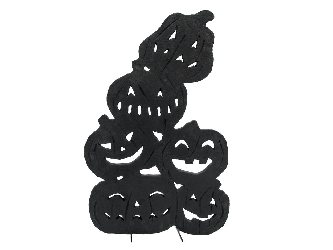Halloween-silhuet græskar, sort, 82 cm