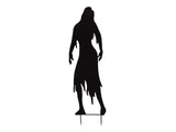 Metalsilhuet zombiekvinde, 135 cm