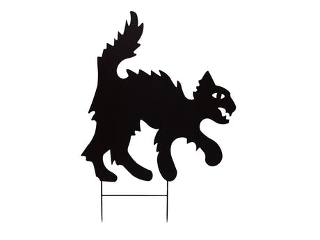 Metalsilhuet kat, 53 cm