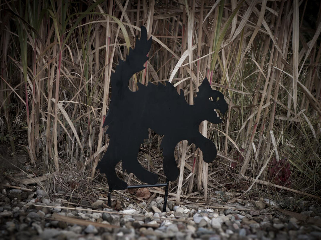 Metalsilhuet kat, 53 cm