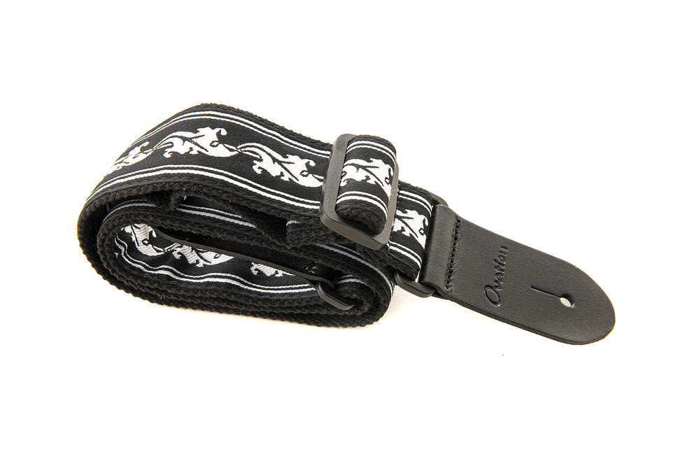 Ovation Signature gitarrrem i nylon, Leaf, White/Black