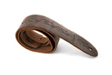Ovation Premium gitarrrem i läder, Leaf, Chocolate