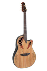 Ovation elakustisk Gitarrer Celebrity Elite Plus Mid Cutaway - Natur spaltad lönn (CE44P-SM-G)