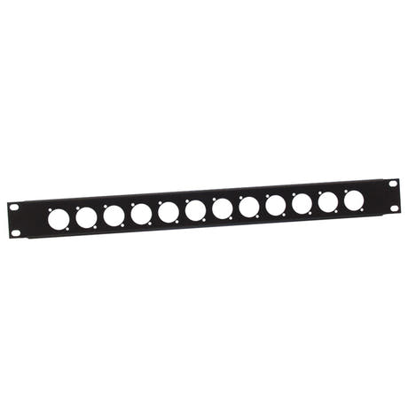Adam Hall 872213 U-formad rackpanel 1 enhet för 12 chassier av D-typ