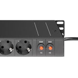 Adam Hall 19" dubbel kraftskena