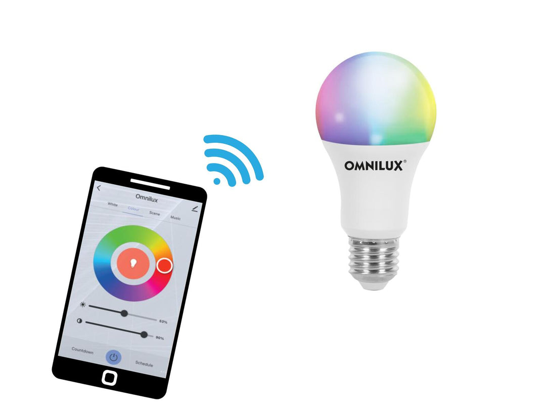EUROLITE set LED E27 RGB/WW/CW WiFi + triangulär bas Black