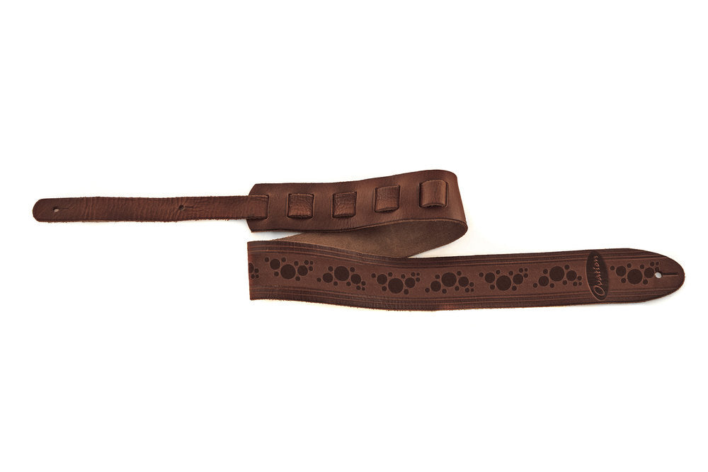 Ovation Premium gitarrrem i läder, Multi-Soundhole, Chocolate