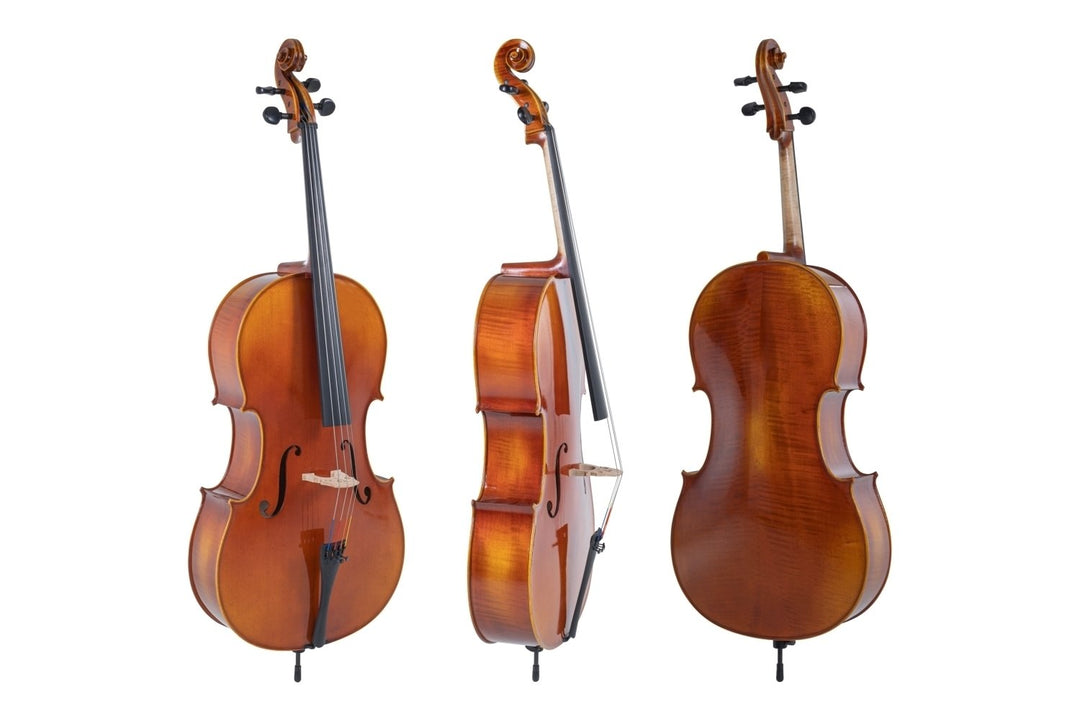 GEWA Cellos Maestro 1-VC3 - 3/4 (Spelklar inkl. väska, Massaranduba-stråke och Larsen Aurora-strängar, transportsäkrad)