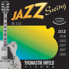 Thomastik-Infeld strängar för elgitarr Jazz Swing Series Nickel Flat Wound - set 012 flatwound (JS112)