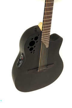 Ovation E-Acoustic Gitarrer Elite TX Deep Contour Cutaway 12-strängad - Svart texturerad (2058TX-5-G)