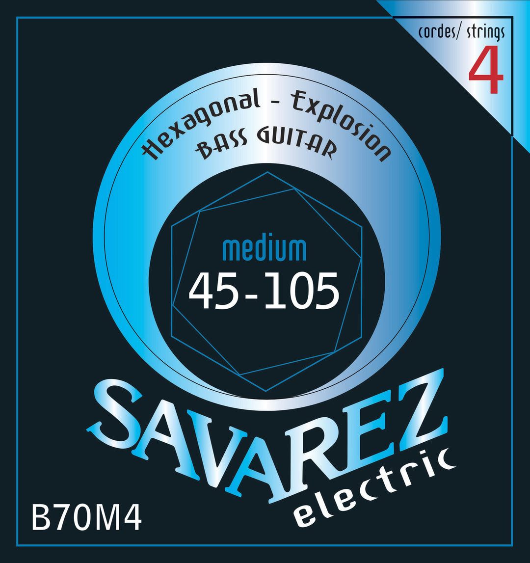 Savarez E-bassträngar Hexagonal Explosion - 4-str. medium (B70M4)