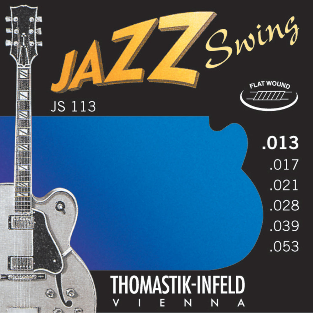Thomastik-Infeld strängar för E-guitar Jazz Swing Series Nickel Flat Wound - set 013 flatwound (JS113)