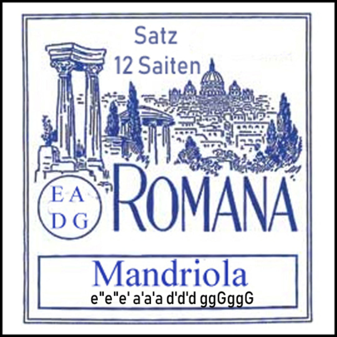 Romana Mandriola-strängar - Set 12-strängar