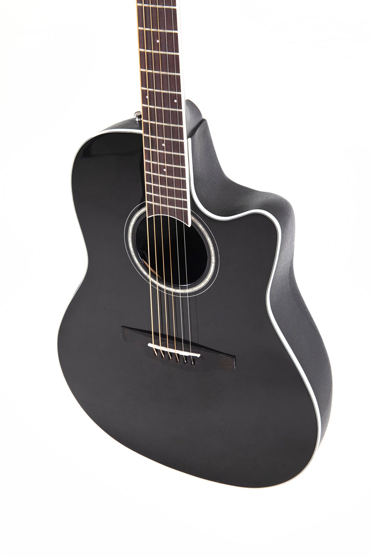 Ovation E-akustisk Gitarrer Celebrity CS Standard Mid Cutaway - Black (CS24-5-G)