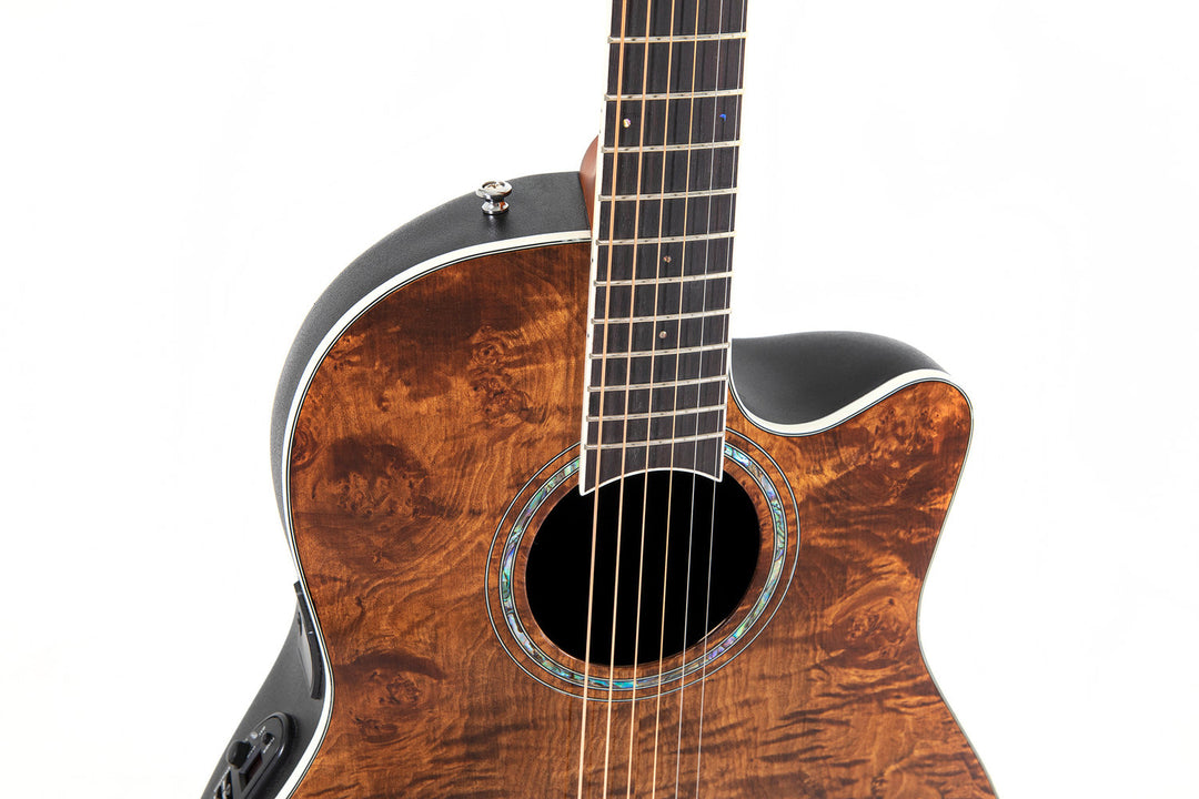 Ovation E-akustisk Gitarrer Celebrity Standard Plus Mid Cutaway - Nutmeg Burled Maple (CS24P-NBM-G)