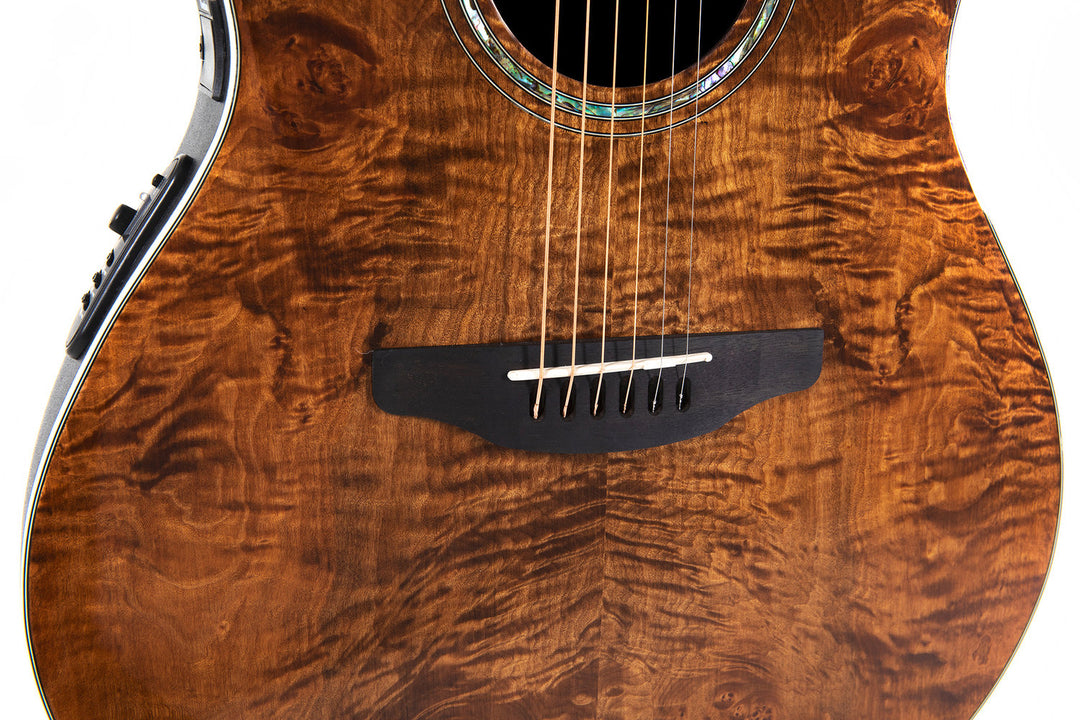 Ovation E-akustisk Gitarrer Celebrity Standard Plus Mid Cutaway - Nutmeg Burled Maple (CS24P-NBM-G)