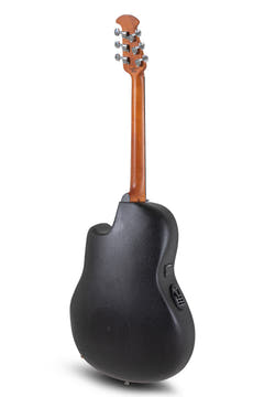 Ovation elakustisk Gitarrer Celebrity Elite Plus Mid Cutaway - Blå transparent quiltad (CE44P-8TQ-G)