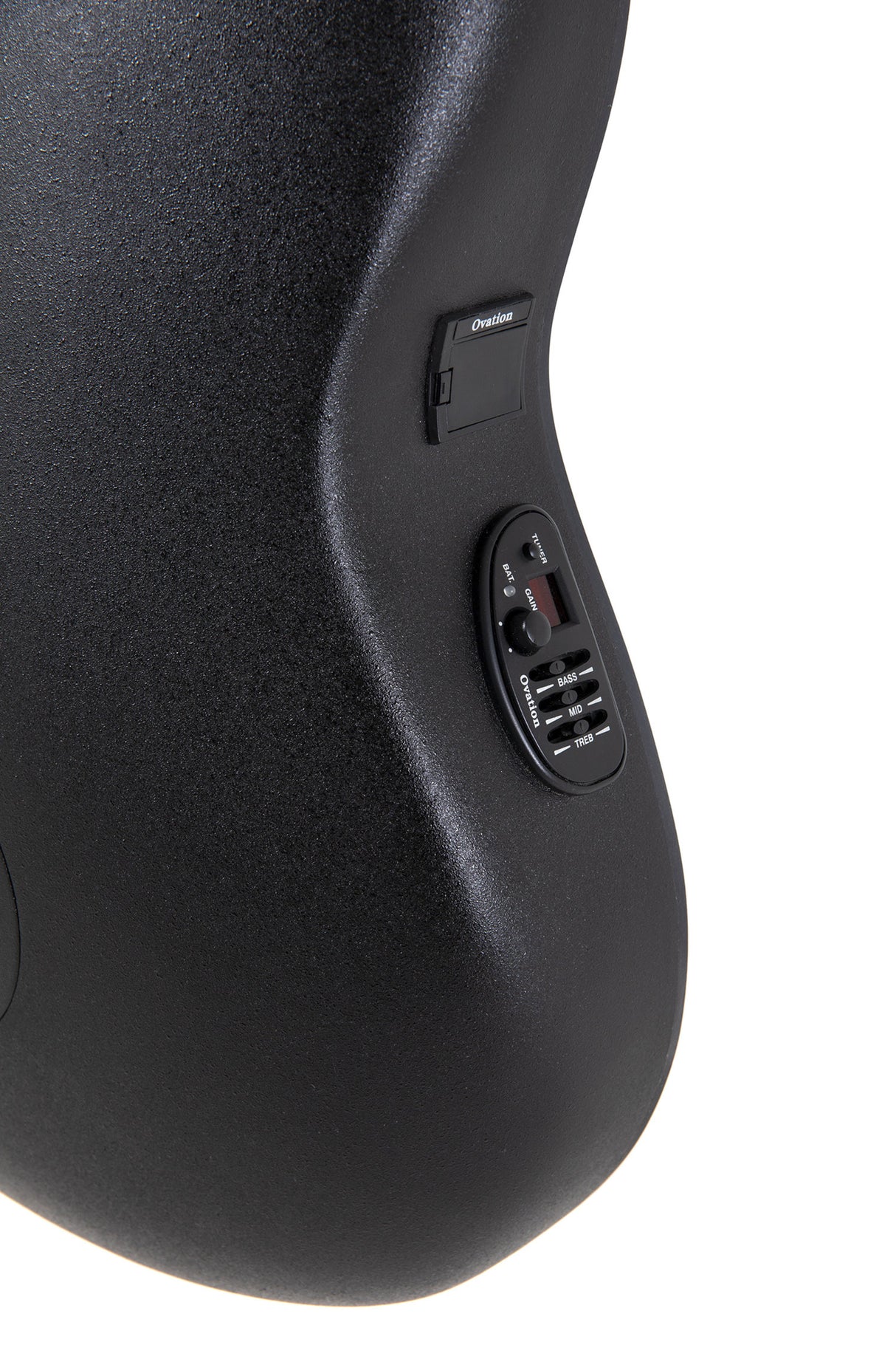 Ovation elakustisk Gitarrer Celebrity Elite Plus Mid Cutaway - Blå transparent quiltad (CE44P-8TQ-G)