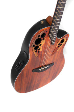 Ovation E-akustisk Gitarrer Celebrity Elite Plus Mid Cutaway - flammig koa (CE44P-FKOA-G)