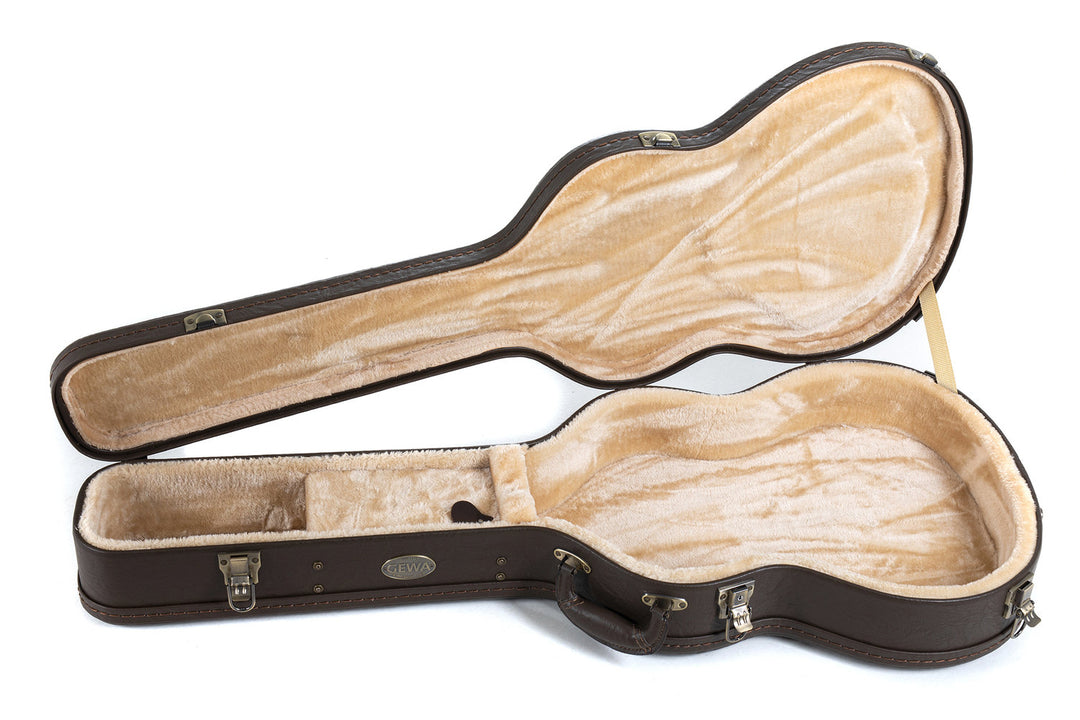 GEWA case med välvt lock Prestige brun - klassiskt gitarrcase för Gitarrer