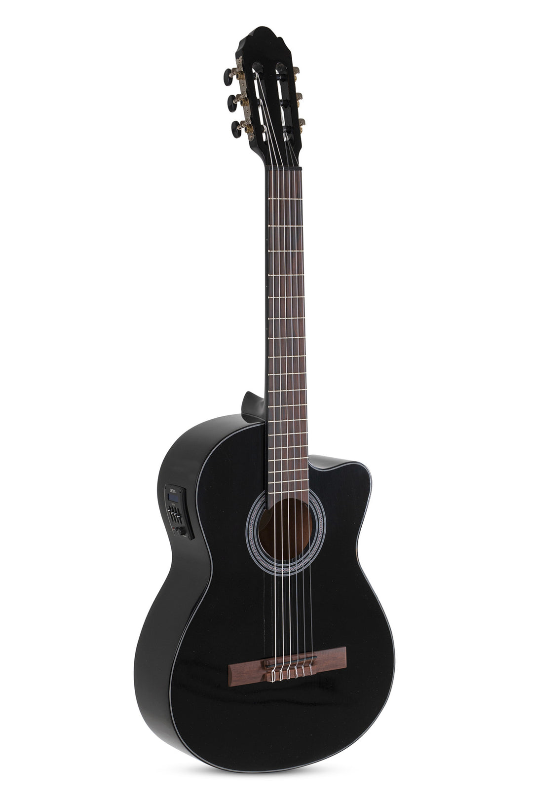GEWA E-akustisk klassisk gitarr Student Svart - E-akustisk svart