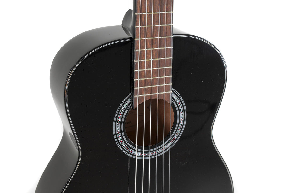 GEWA klassisk gitarr Student svart - 1/2-storlek svart