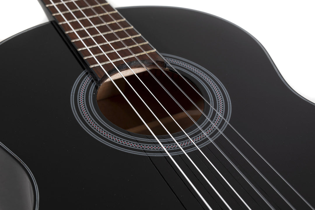 GEWA klassisk gitarr Student svart - 3/4-storlek svart