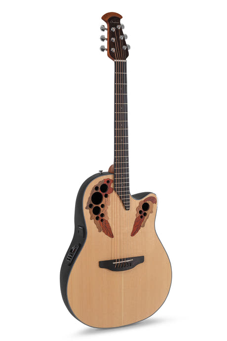Ovation E-akustisk Gitarrer Celebrity Elite Mid Cutaway - Natural (CE44-4-G)