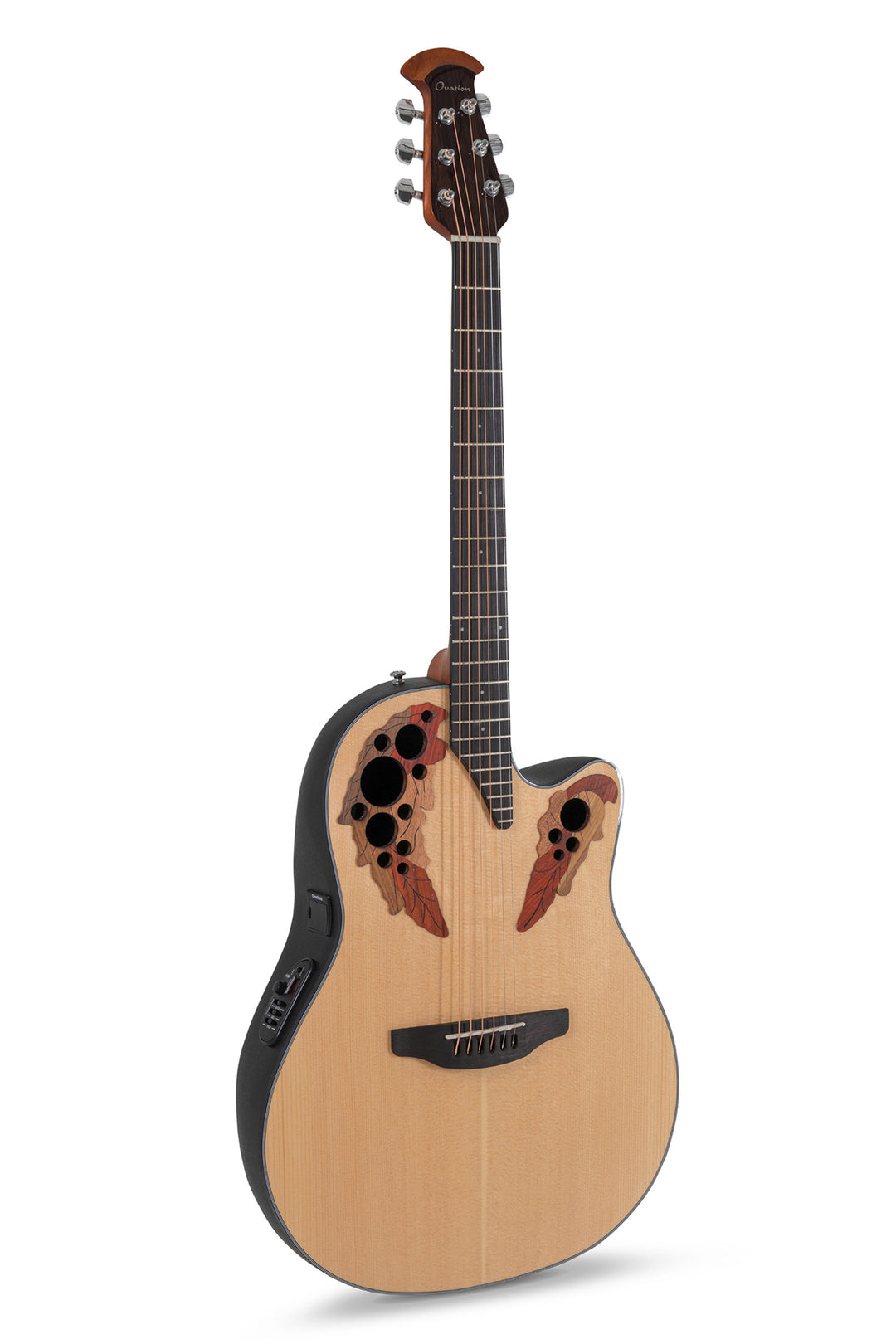 Ovation E-akustisk Gitarrer Celebrity Elite Mid Cutaway - Natural (CE44-4-G)
