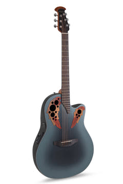 Ovation E-akustisk Gitarrer Celebrity Elite Mid Cutaway - Omvänd blå burst (CE44-RBB-G)