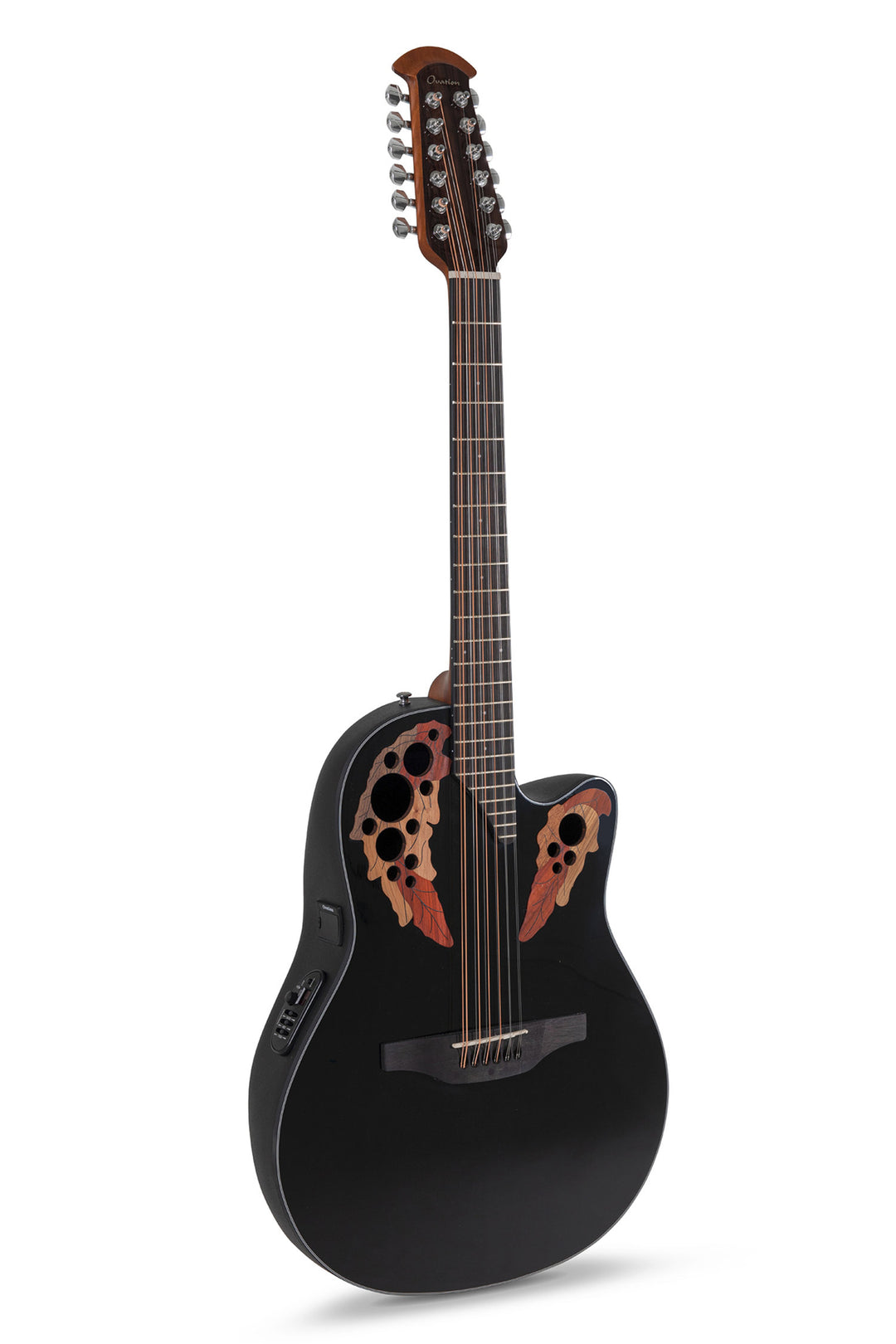 Ovation elakustisk Gitarrer Celebrity Elite Mid Cutaway 12-strängad - Svart (CE4412-5-G)