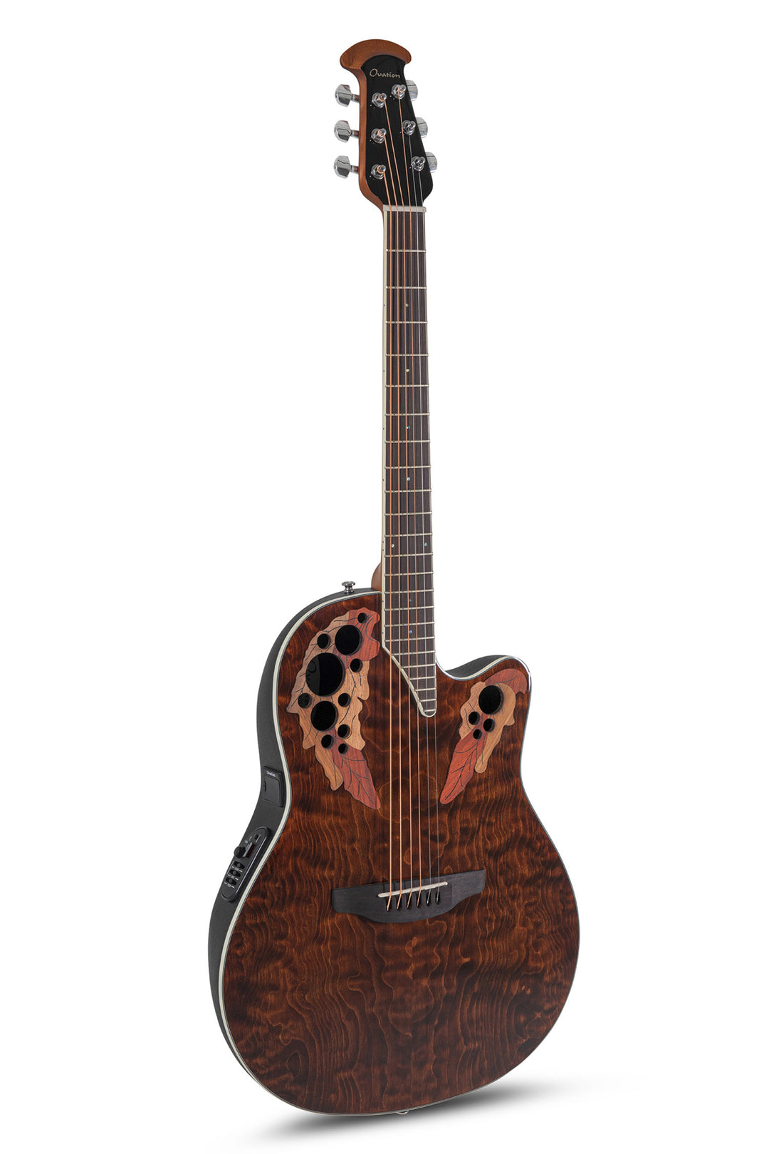 Ovation E-akustisk Gitarrer Celebrity Elite Plus Super Shallow - Dark Tiger Eye (CE48P-TGE-G)