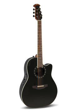 Ovation E-akustisk Gitarrer Standard Balladeer Deep Contour Cutaway - Svart (2771AX-5-G)