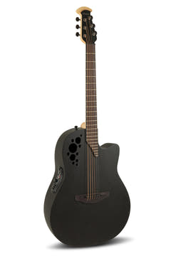 Ovation E-akustisk Gitarrer Elite TX Deep Contour Cutaway - Svart texturerad (2078TX-5-G)