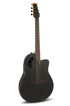 Ovation E-akustisk Gitarrer Elite TX Mid Cutaway - Svart texturerad (1778TX-5-G)