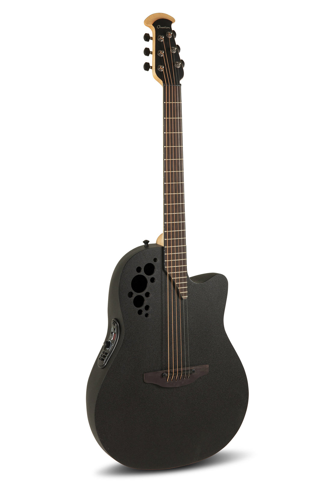 Ovation E-akustisk Gitarrer Elite TX Mid Cutaway - Svart texturerad (1778TX-5-G)