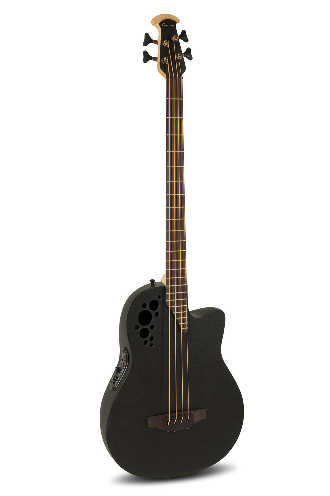 Ovation E-akustisk bas Elite TX Mid Cutaway - Svart strukturerad (B778TX-5-G)