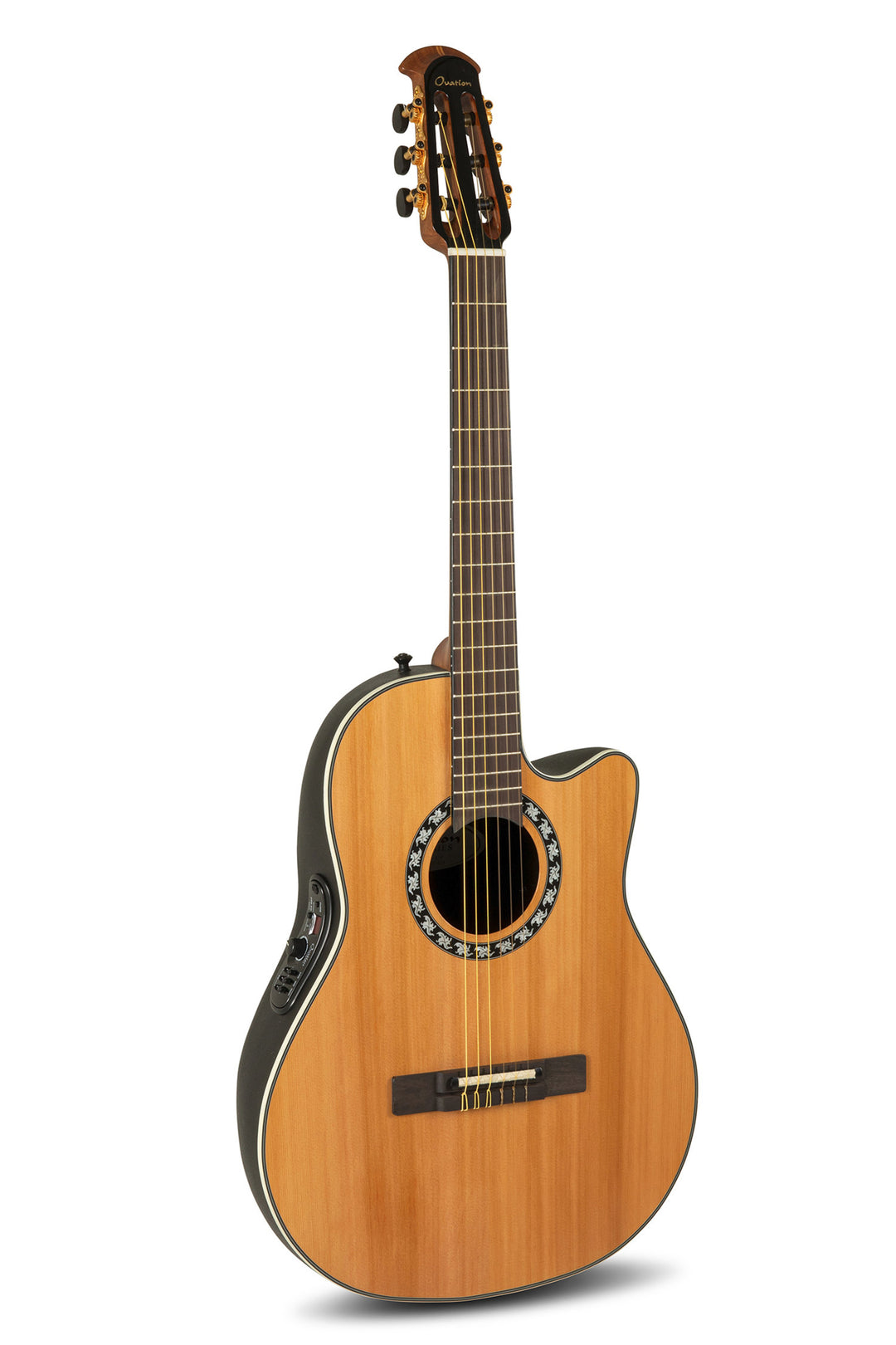 Ovation E-akustisk klassisk gitarr Classic Nylon Legend Mid Cutaway - Natural (1773AX-4-G)