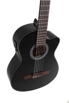 GEWA E-akustisk klassisk gitarr Student Svart - E-akustisk svart