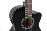 GEWA E-akustisk klassisk gitarr Student Svart - E-akustisk svart