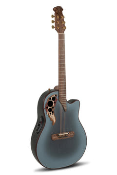 Adamas E-akustiska Gitarrer 2087GT Deep Contour Cutaway - omvänd blå burst (2087GT-8-G)