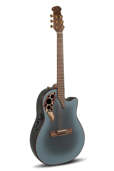 Adamas E-akustiska Gitarrer 2087GT Deep Contour Cutaway - omvänd blå burst (2087GT-8-G)