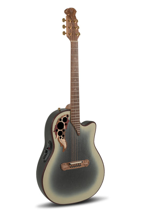 Adamas E-akustiska Gitarrer 2087GT Deep Contour Cutaway - omvänd beige burst (2087GT-7-G)