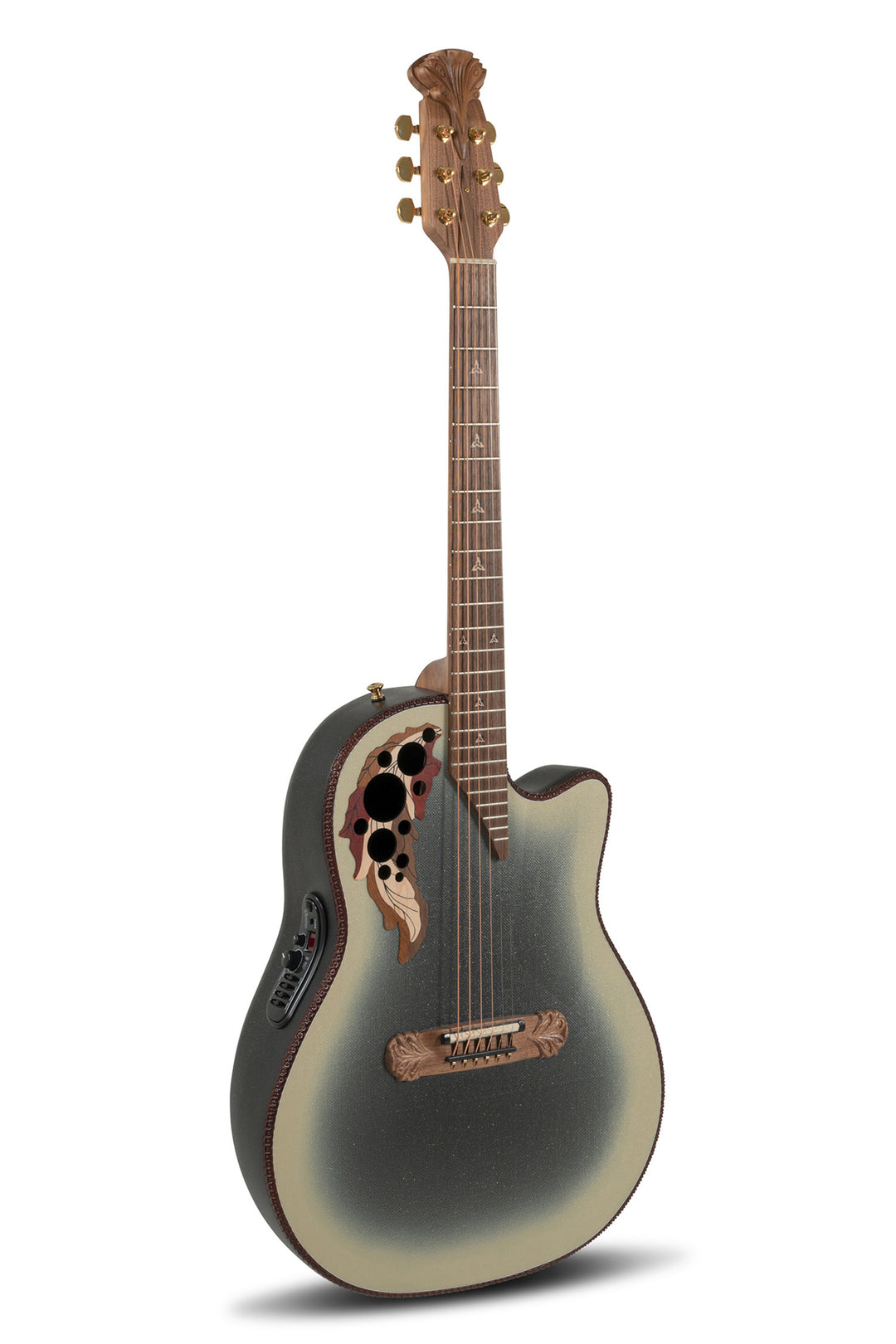 Adamas E-akustiska Gitarrer 2087GT Deep Contour Cutaway - omvänd beige burst (2087GT-7-G)