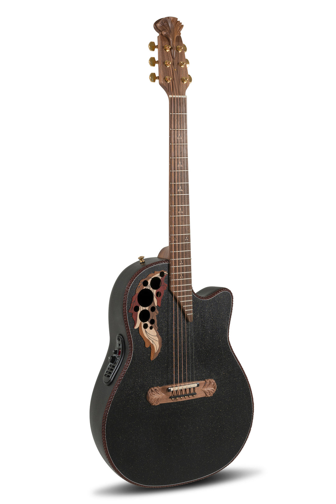 Adamas E-akustiska Gitarrer 2087GT Deep Contour Cutaway - svart (2087GT-5-G)